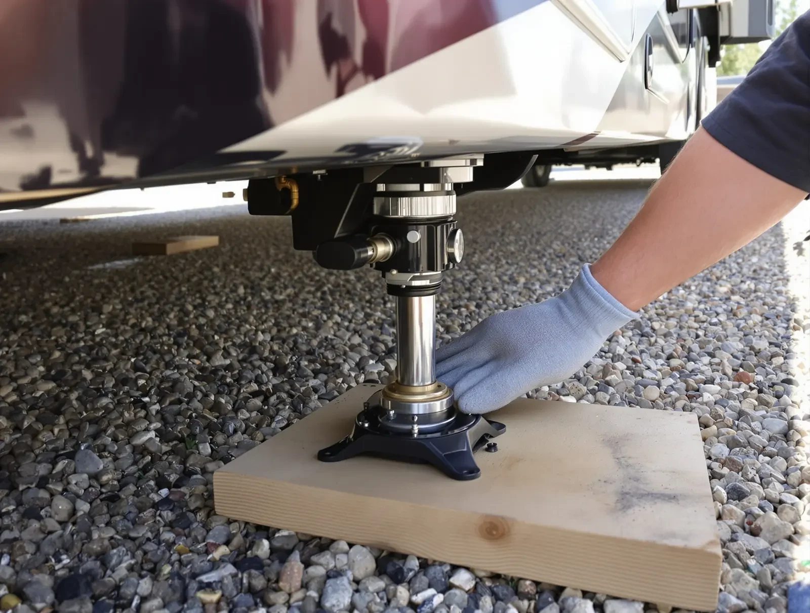 RV repair at work